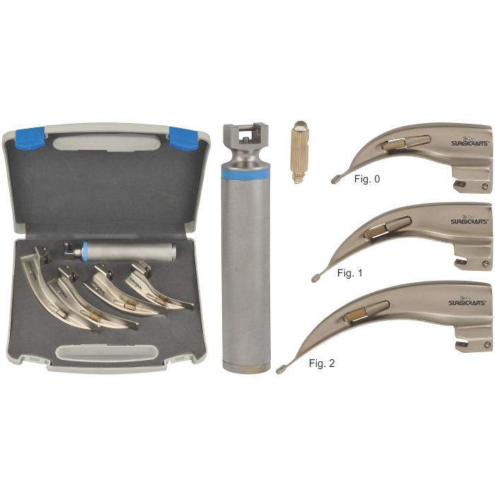 Mc-intosh Conventional Laryngoscope Set With Battery Handle