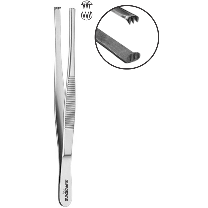 Tissue Forceps 3x4 Teeth
