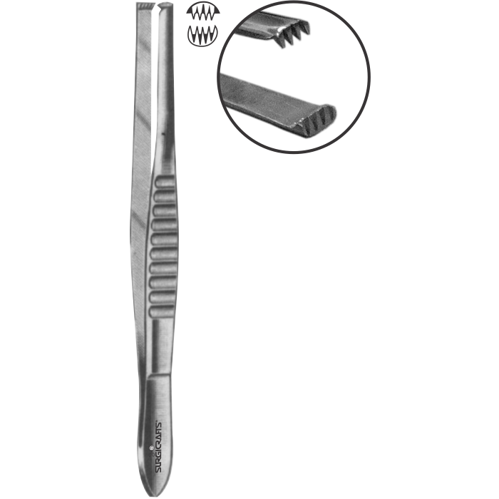 Mod. Usa Tissue Forceps 4x5 Teeth