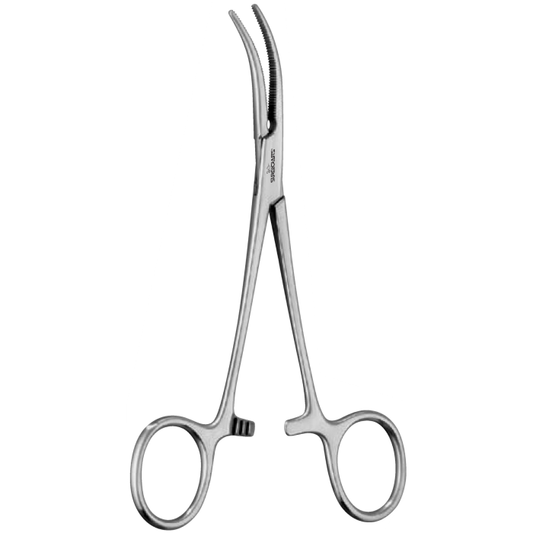 Dandy Haemostatic Forceps Curved Sideways
