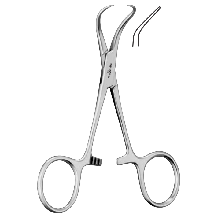 Backhaus Towel Forceps Curved