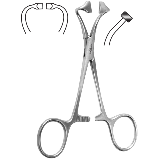 Non Perforated Towel Forceps