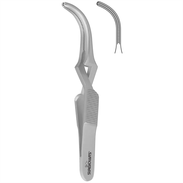 De Bakey Bulldog  Curved Cross Action