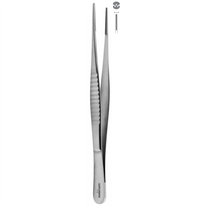 De Bakey Atraumatic Tissue Forceps X=1.5mm