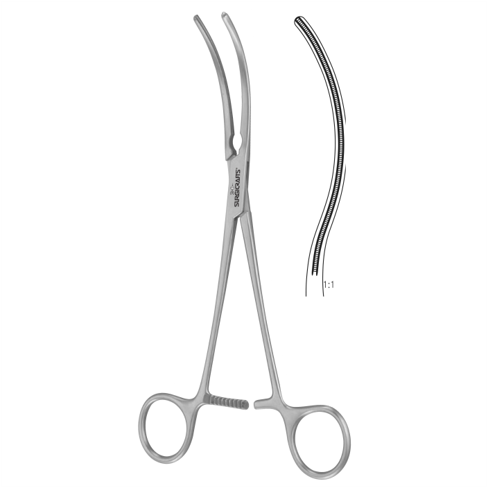 Potts Atraumatic Tissue Clamp Forceps