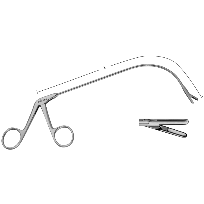 Jurasz Laryngeal Polypud Forceps