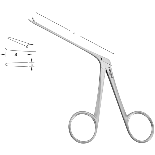 Micro Ear Forceps Straight Smooth
